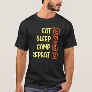 Camping isst Schlaflager Wiederholung Essenzieller T-Shirt
