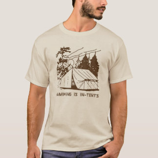 Camping ist Absichten Szene, Brown T-Shirt