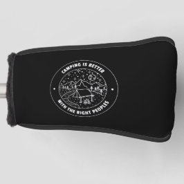 Camping ist besser mit der rechten...Putter-Abdeck Golf Headcover