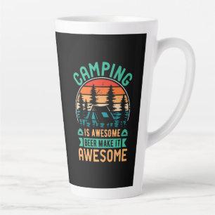 Camping ist großartig, Bier macht es großartig Milchtasse