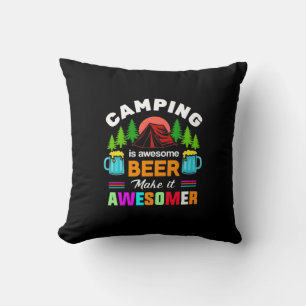 Camping ist großartiges Bier, macht es noch großar Kissen