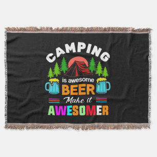 Camping ist großartiges Bier Macht es noch großart Decke