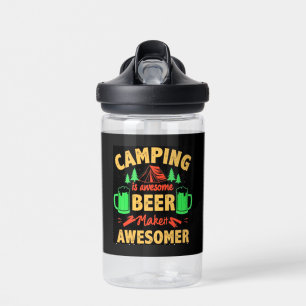 Camping ist großartiges Bier Macht es noch großart Trinkflasche