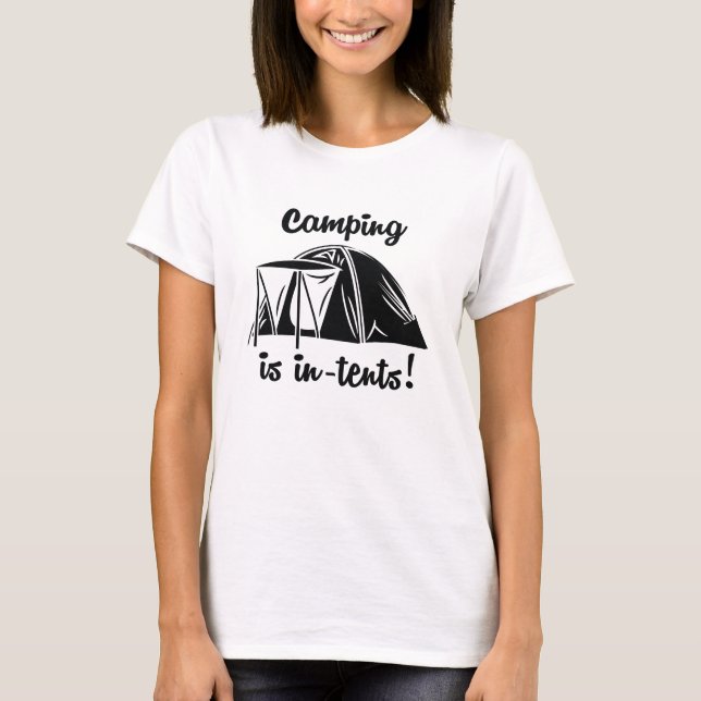 Camping ist im Zehntel T-Shirt (Vorderseite)