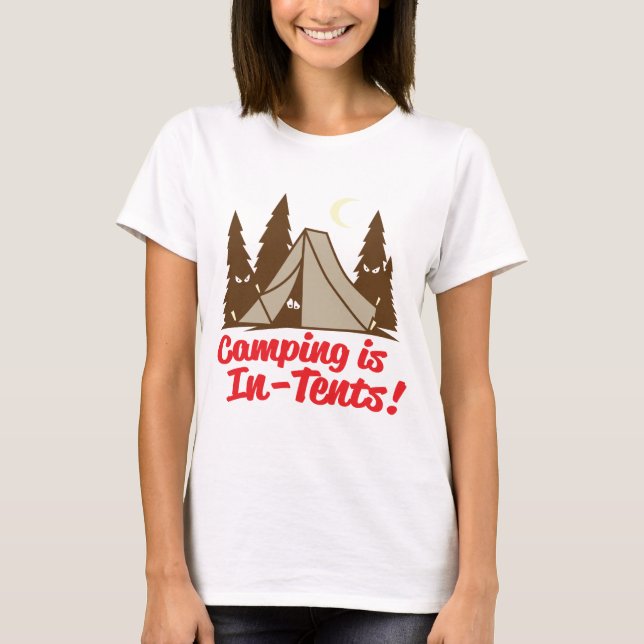 Camping ist im Zehntel T-Shirt (Vorderseite)