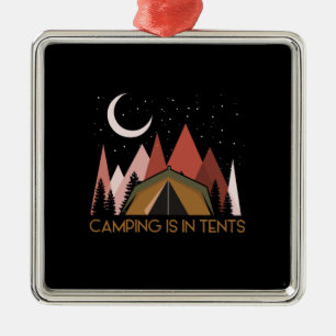 Camping ist im Zehnten Camping Ornament Aus Metall