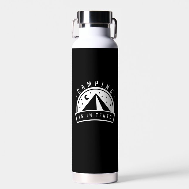 Camping ist in Zelten Trinkflasche (Vorne)