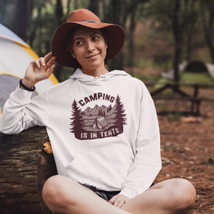 Camping ist in Zelthoodie Hoodie