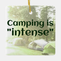 Camping ist "intensiv" in Zelten VATER JOKE-Orname