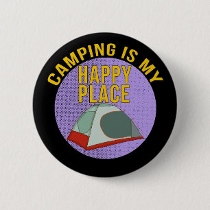 Camping ist mein glücklicher Ort Button