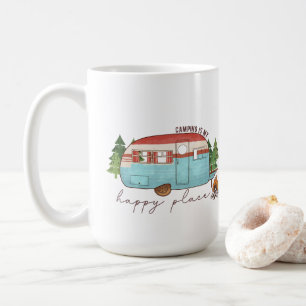 Camping ist mein glücklicher Ort Kaffeetasse
