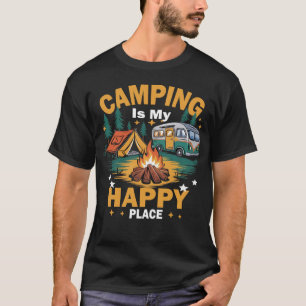 Camping ist mein glücklicher Ort T-Shirt