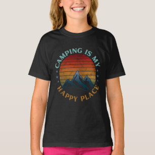 CAMPING IST MEIN GLÜCKLICHER ORT T-Shirt