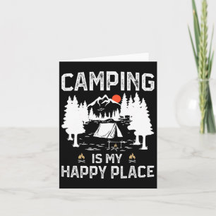 Camping ist mein glücklicher Platz Funny Camper Fo Karte