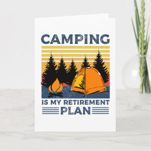 Camping ist mein Rentenplan Funny Camping Geschenk Karte
