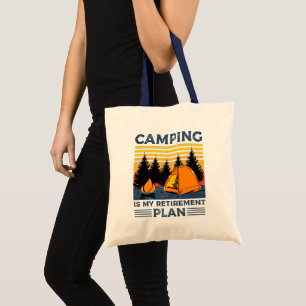 Camping ist mein Rentenplan Funny Camping Geschenk Tragetasche