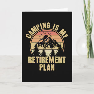 Camping ist mein Rentenplan Lustiges Camping-Gesch Karte