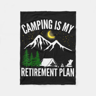 Camping ist mein Rentenplan-Party-Abenteuer Outd Fleecedecke