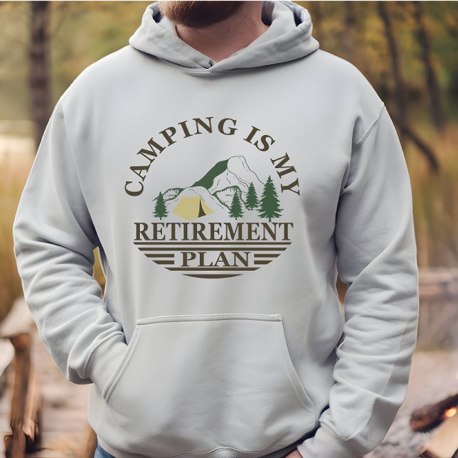 Camping ist mein Ruhestandsplan lustig Rentner Hoodie (Von Creator hochgeladen)