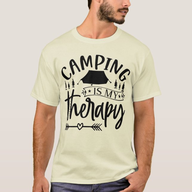 Camping ist mein T - Shirt (Vorderseite)