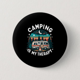 Camping ist meine Heilferien Sommerferien Familien Button