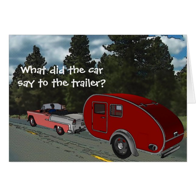 Camping ist meine lebenslustige Jochingkarte (Vorderseite (Horizontal))