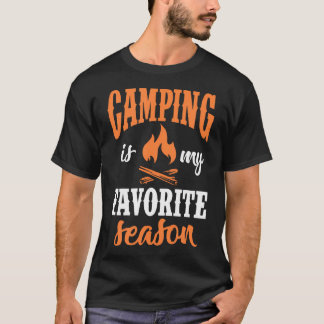 Camping ist meine Lieblingsjahreszeit Camper Lager T-Shirt