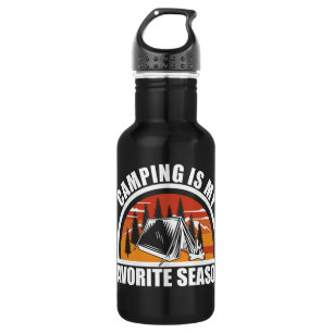 Camping ist meine Lieblingsjahreszeit lustiger Cam Edelstahlflasche
