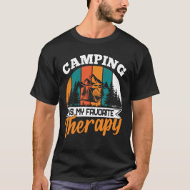 Camping ist meine Lieblingstherapie Funny Camper C T-Shirt