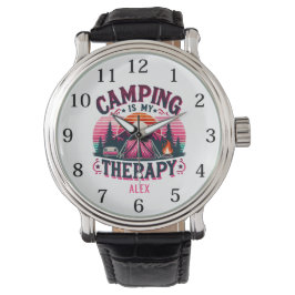 Camping ist meine Therapie Armbanduhr