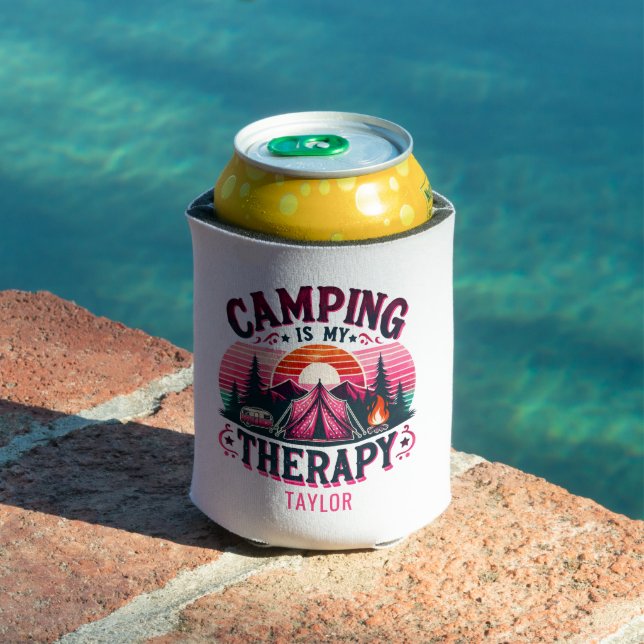 Camping ist meine Therapie Dosenkühler (In Situ Pool)