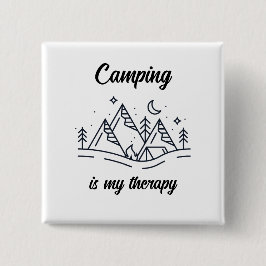 Camping ist meine Therapie im Sommer Button