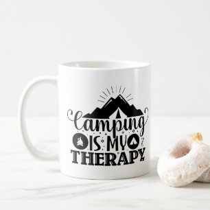 Camping ist meine Therapie Kaffeetasse