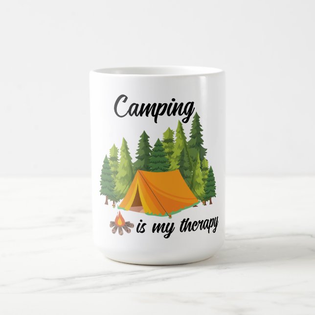 Camping ist meine Therapie niedlich Kaffeetasse (Mittel)