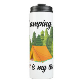 Camping ist meine Therapie niedlich Thermosbecher