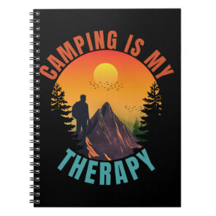Camping ist meine Therapie Outdoor-Urlaub Geschenk Notizblock