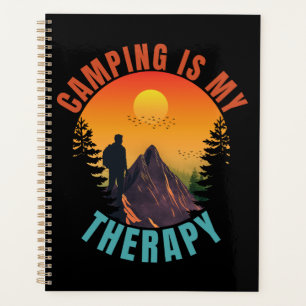 Camping ist meine Therapie Outdoor-Urlaub Geschenk Planer