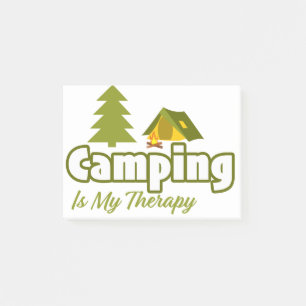 Camping ist meine Therapie Post-it Klebezettel