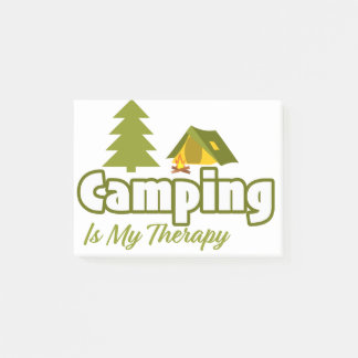 Camping ist meine Therapie Post-it Klebezettel