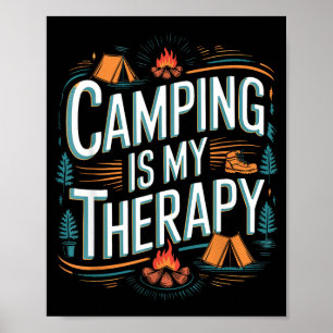Camping ist meine Therapie-Quote  Poster