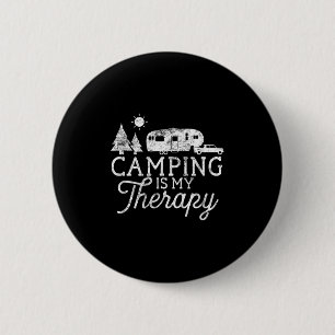 Camping ist meine Therapie Shirt 5th Wheel Camper Button