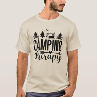 Camping ist meine Therapie T-Shirt | Lustiges Outd