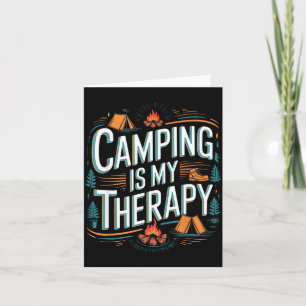 Camping ist meine Therapie-Zitat Karte
