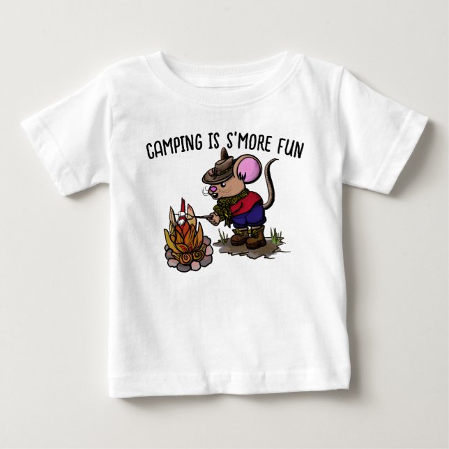 Camping ist S'more Spaß Baby T-shirt (Vorderseite)