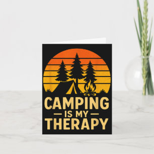 Camping ist Therapie-Design _ lustiges Outdoor-Lag Karte