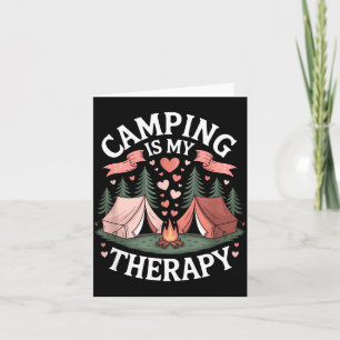 Camping ist Therapie Outdoor-Camp-Liebhaber Abente Karte
