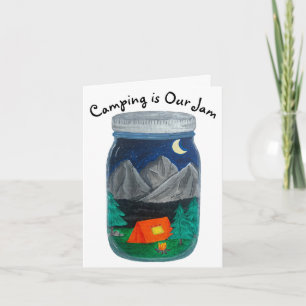 Camping ist Unser Marmorzelt und die Berge im Jar Einladung