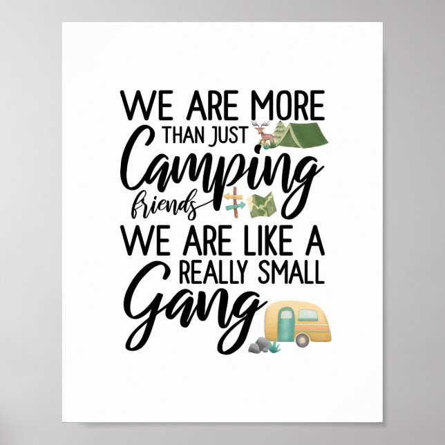 Camping ist wie eine kleine Wanddekoration Poster (Vorne)