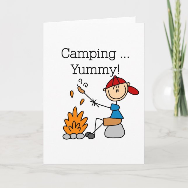 Camping ist Yummy Karte (Vorderseite)