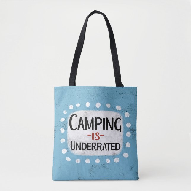 Camping ist zu stark tasche (Vorderseite)